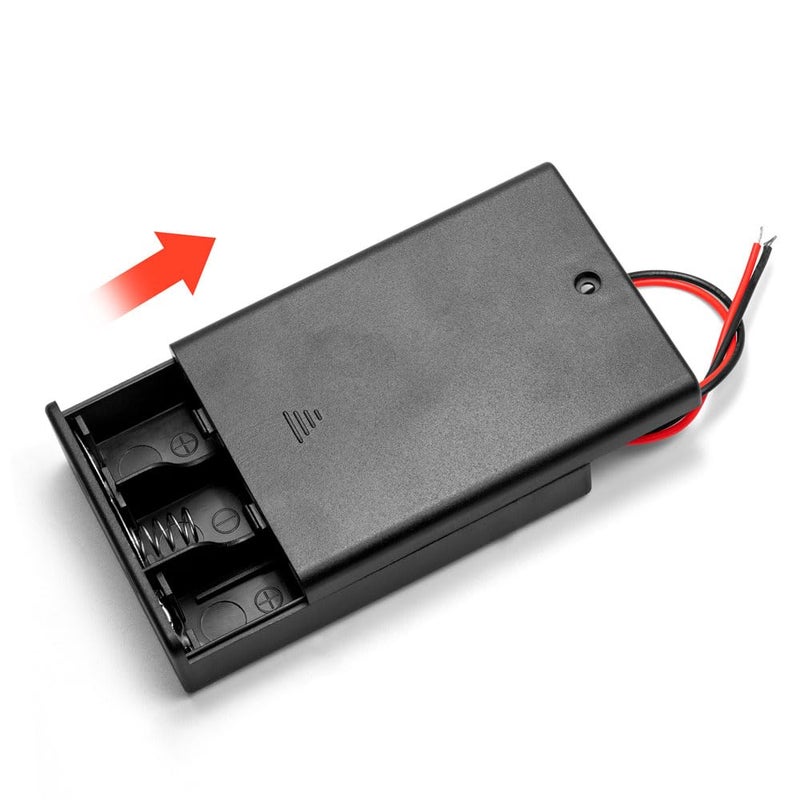 LampVPath (Pack of 4 3AA 4.5V Battery Holder with Switch, 3X 1.5V AA Battery Holder with Leads and Switch - Image 4